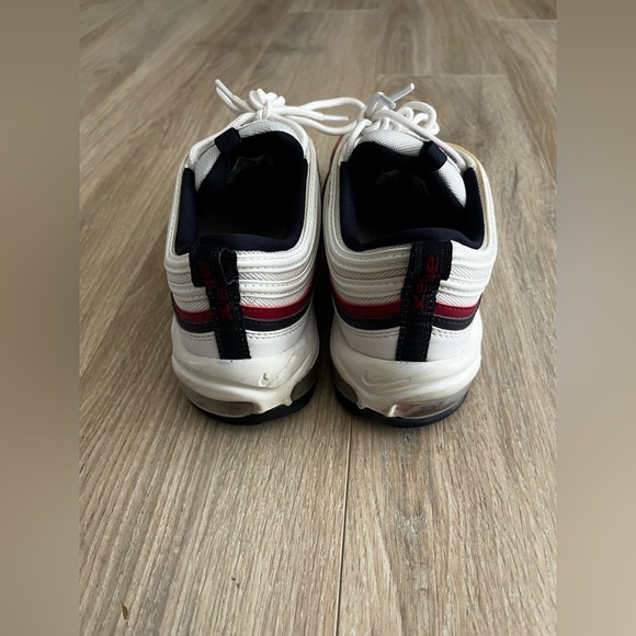 Nike Air Max 97 White Red Blue Sneakers - Picture 3 of 14